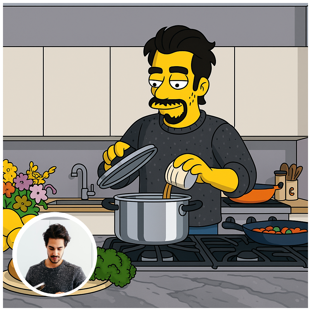 Simpsons character perfect for social media sharing and profile pictures