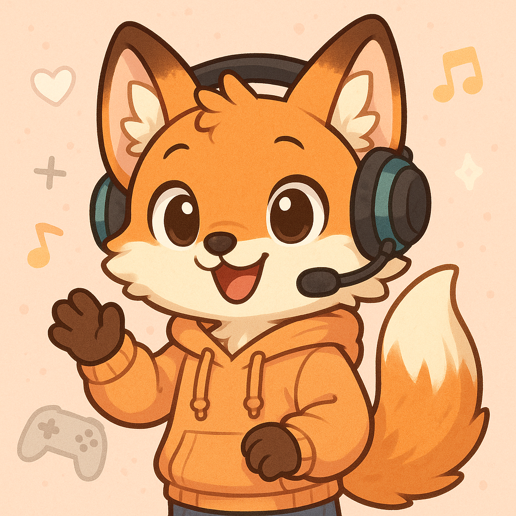 Anthropomorphic dog anime character - streamer avatar