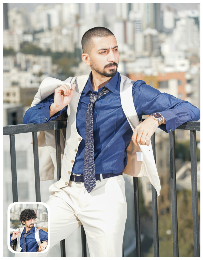 Professional profile with buzz cut hairstyle