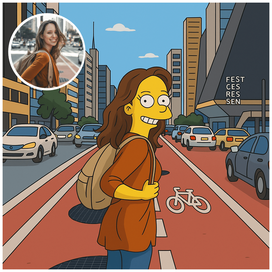 黄色い肌とカートゥーンスタイルで本格的に変換されたSimpsons AIキャラクター