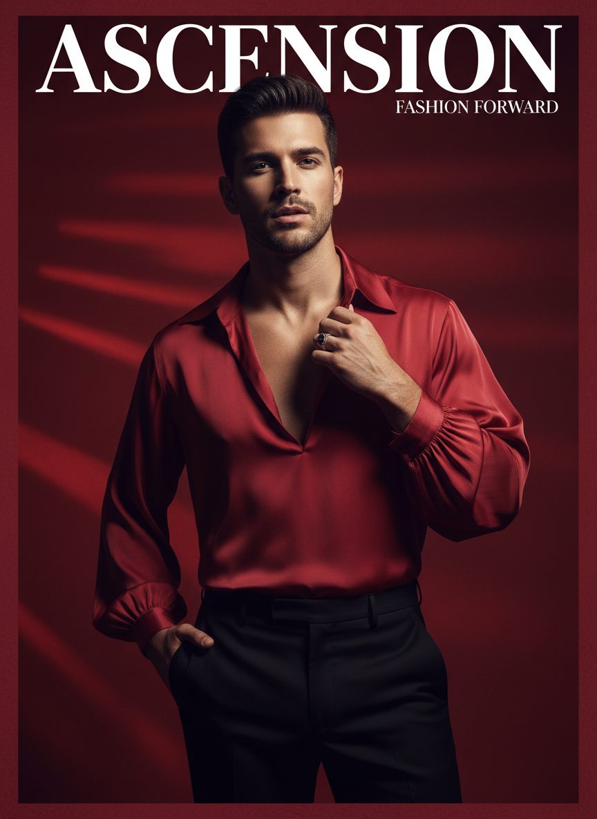 Face swapped fashion photo