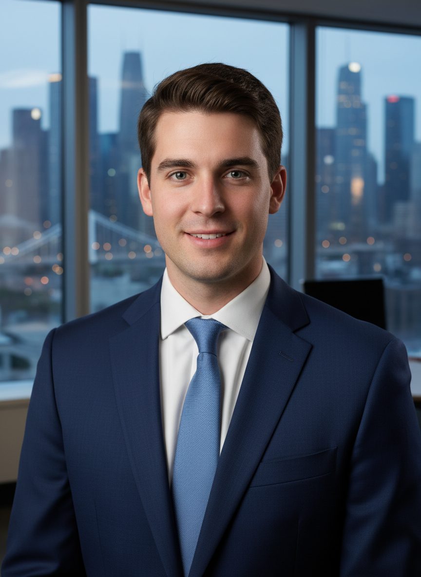 Face swapped office photo