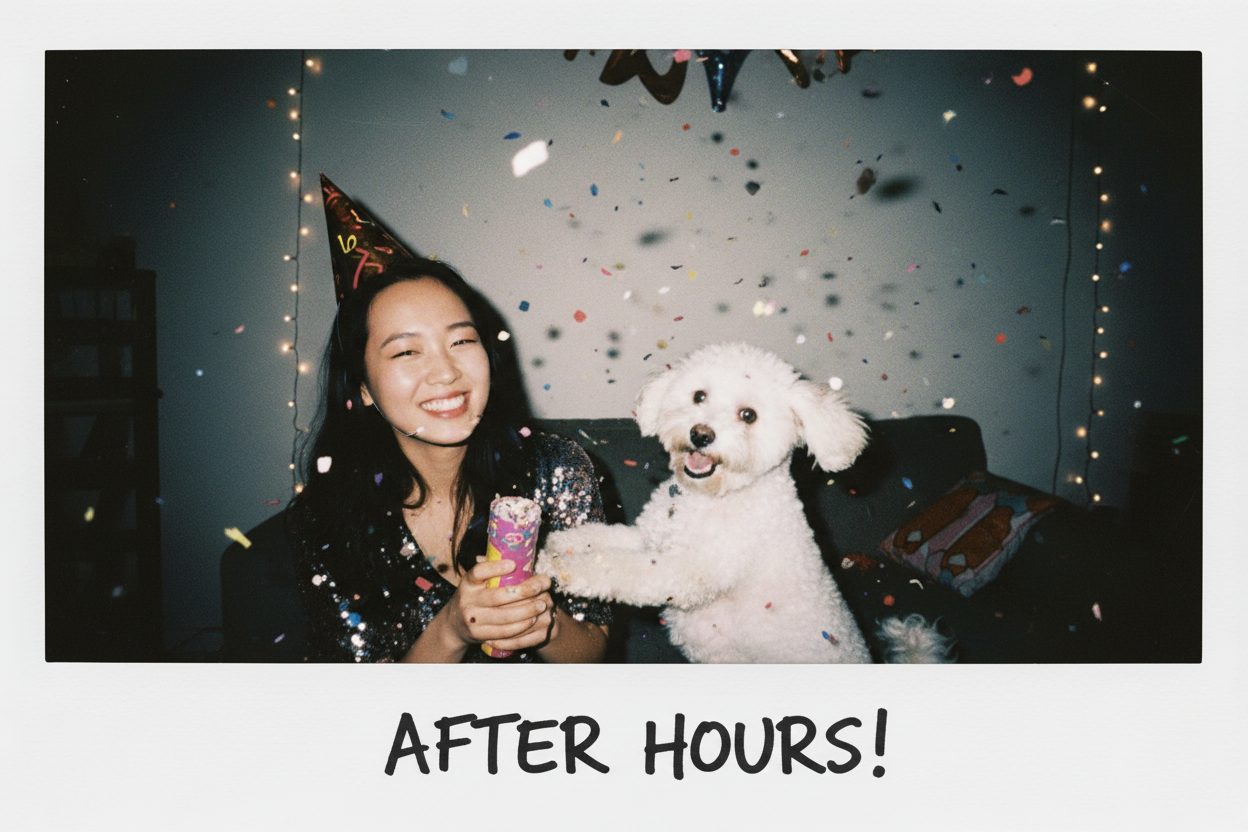 ペットのPolaroid写真