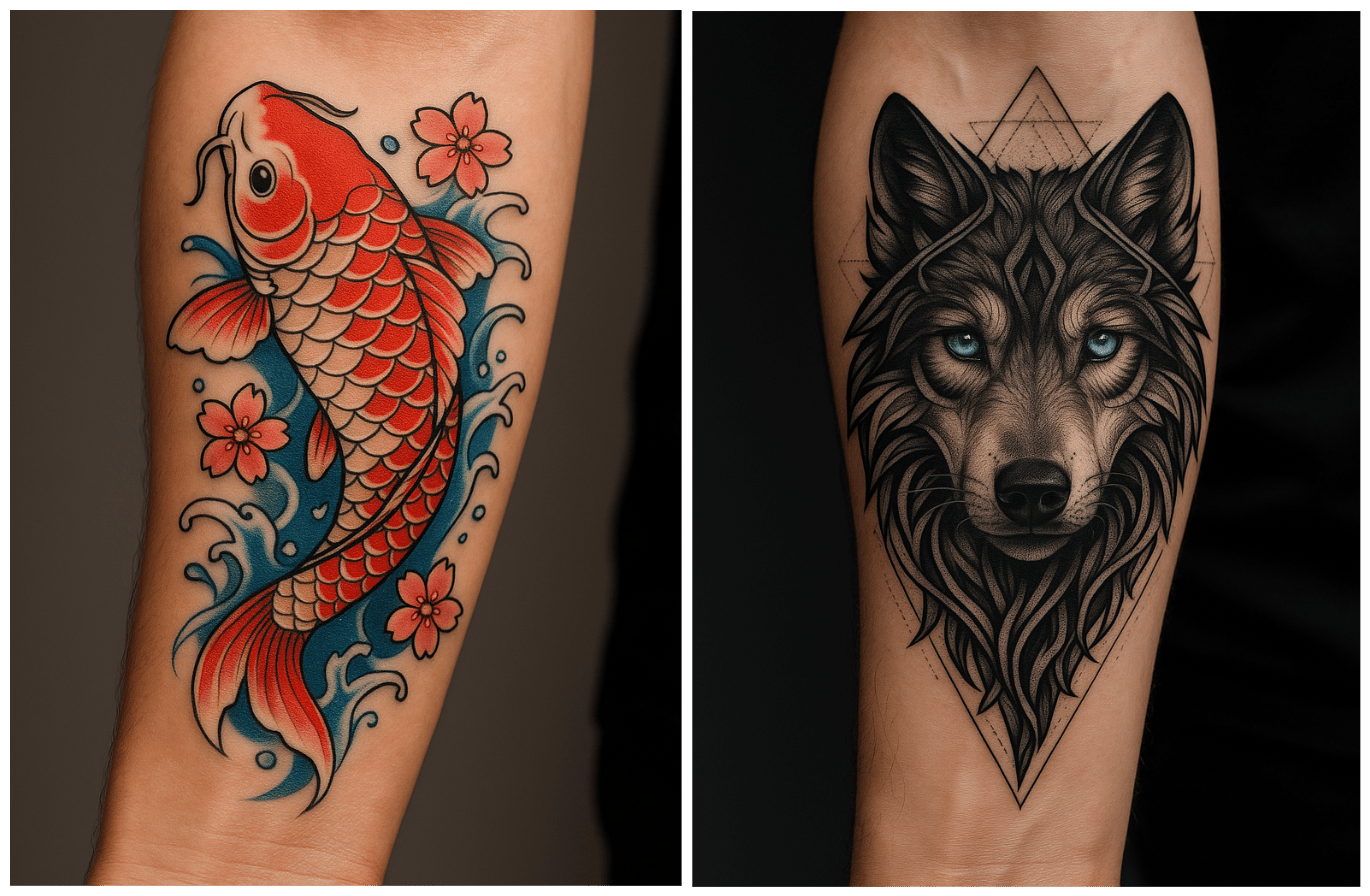 FiltrixAI タトゥージェネレーター - さまざまな部位と肌色でのリアルな肌プレビュー