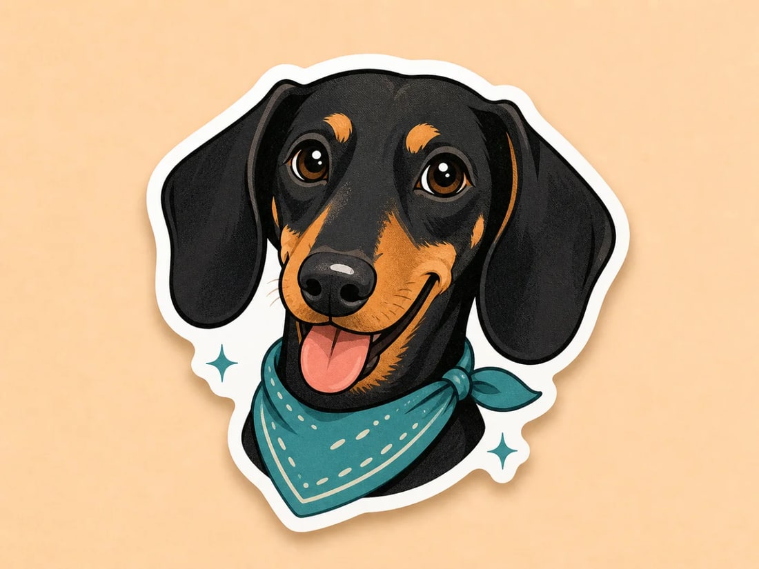 Sticker personalizado de mascota generado con IA