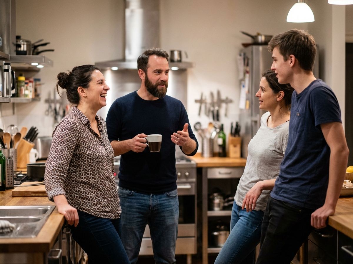 Candid kitchen lifestyle photo