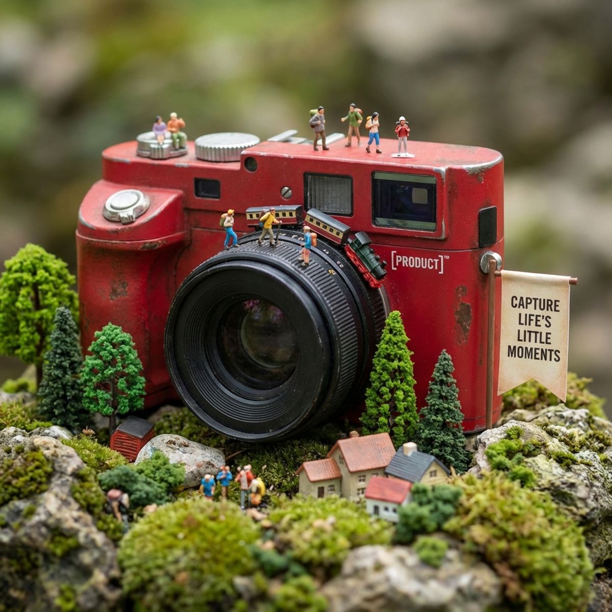 Miniature world product photography