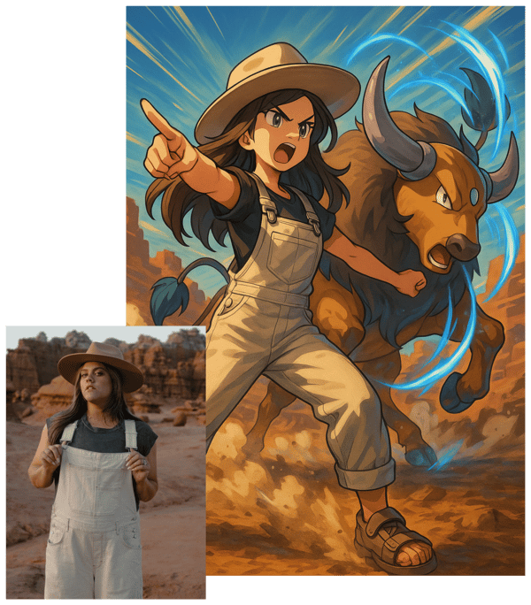 Filtrix Pokemon Trainer AI Generator - Transform photos into Pokemon trainer style