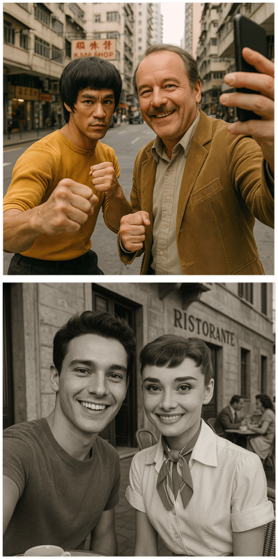 FiltrixAI celebrity selfie generator - Take realistic photos with famous celebrities using AI