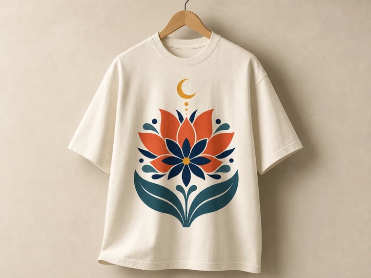 Mockup di t-shirt di marca generato con IA