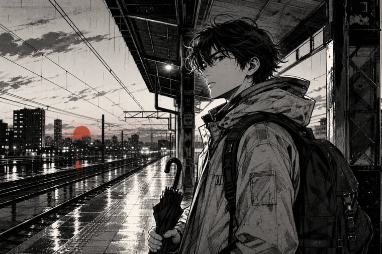 Personaggio manga originale creato da un prompt dettagliato