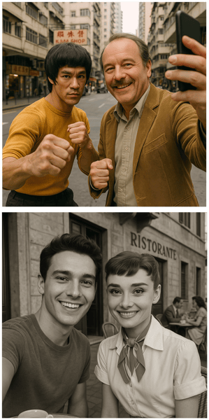 AI selfie with celebrities generator - Take realistic photos with famous celebrities using AI