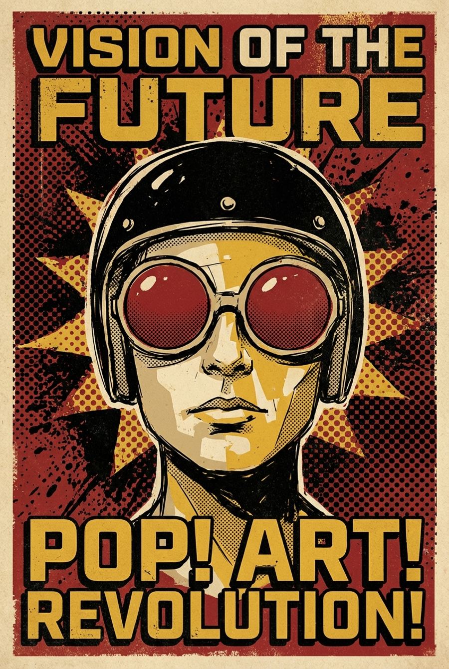 Retro pop art poster