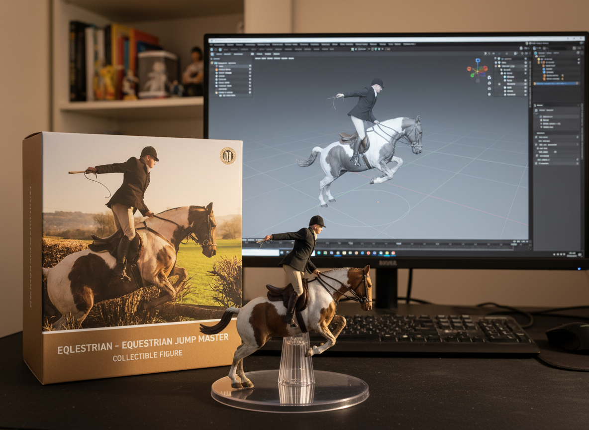 Surf Legend Character Figure with Custom Packaging