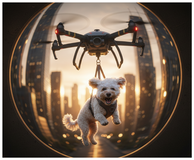 AI enhanced pet photo