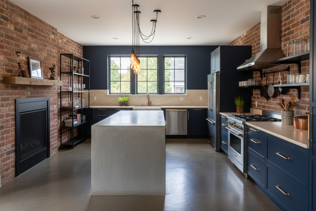 AI paint color visualizer kitchen preview